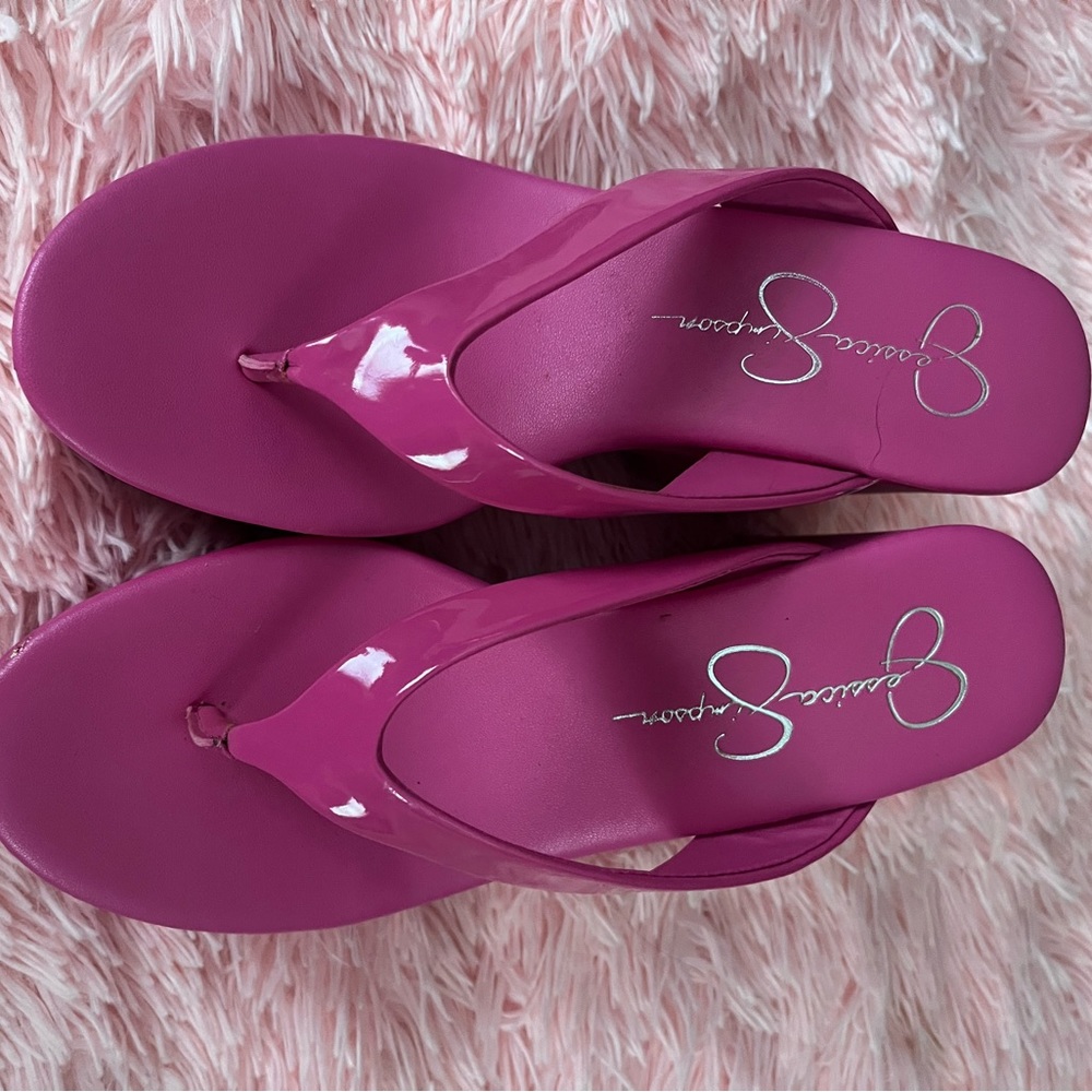 Pink High Flipflops Jessica Simpson